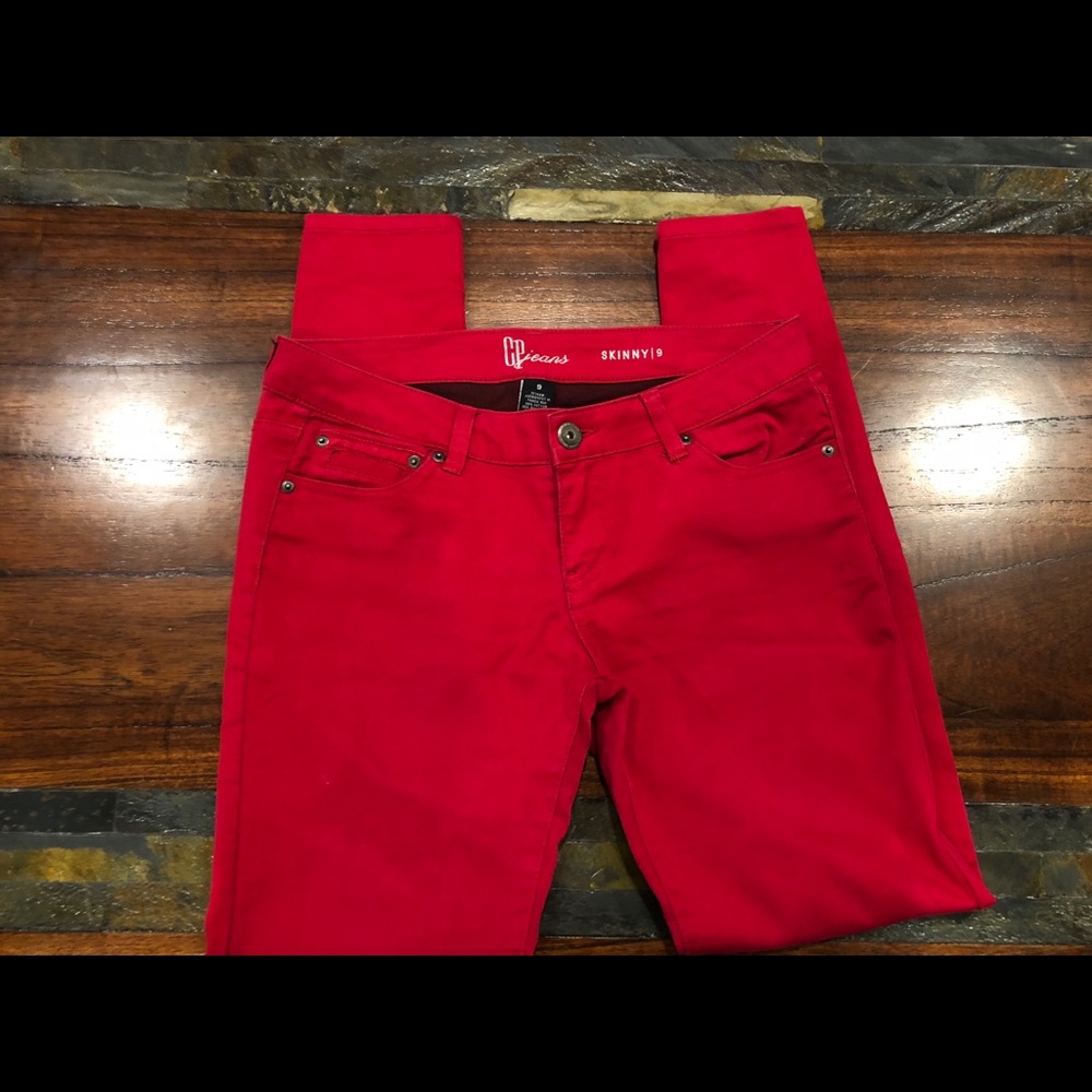 CP jeans size 9 red jeggings